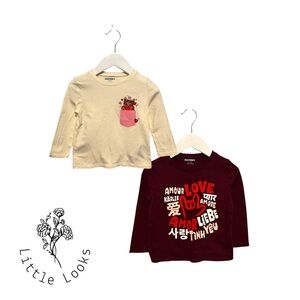 ⭐️ 5/$30 Old Navy Kids LS Shirt Bundle (2x) size 18-24 Months